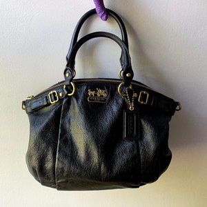 COACH Sophia Satchel in Black Leather